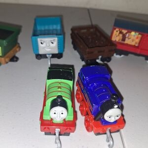 Thomas & Friends Green and Blue Mini Train Engines